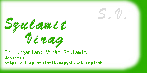 szulamit virag business card