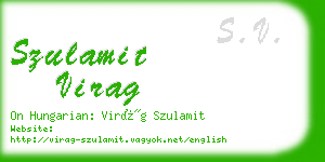 szulamit virag business card